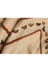 Close up photo of Ancient camel shawl- vicuna and cashmere