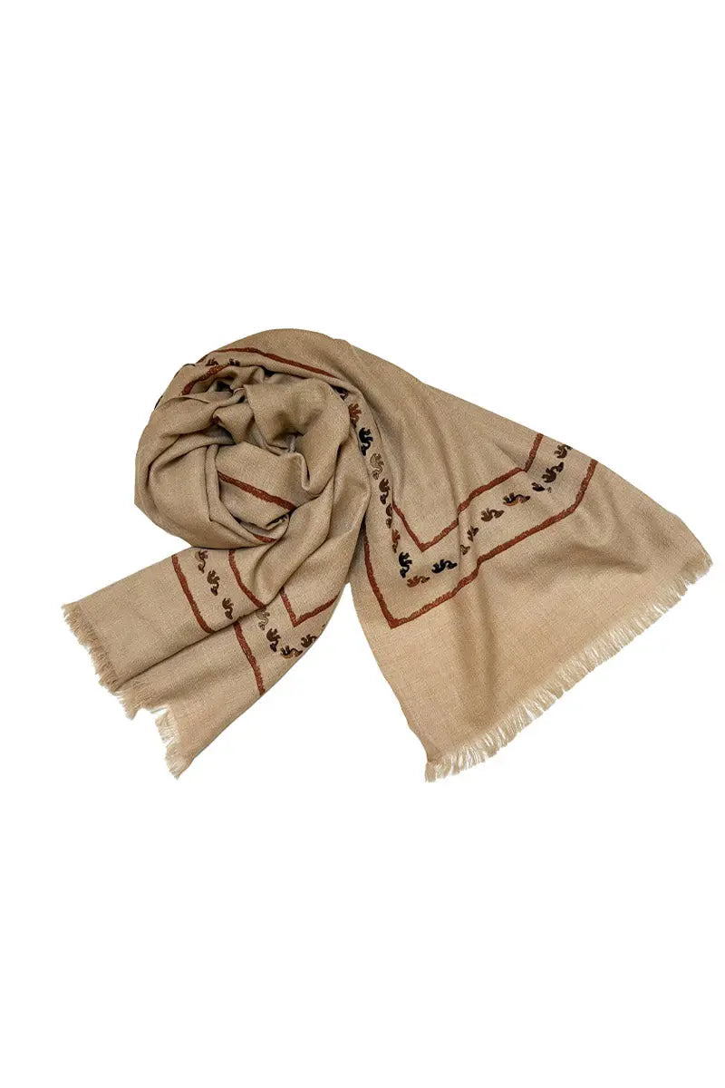 Ancient camel shawl- vicuna and cashmere by qiviuk boutique