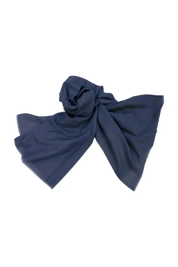 100 percent Pure Qiviuk shawl, ESSMA SHAWL QIVIUK, Navy by Qiviuk Boutique