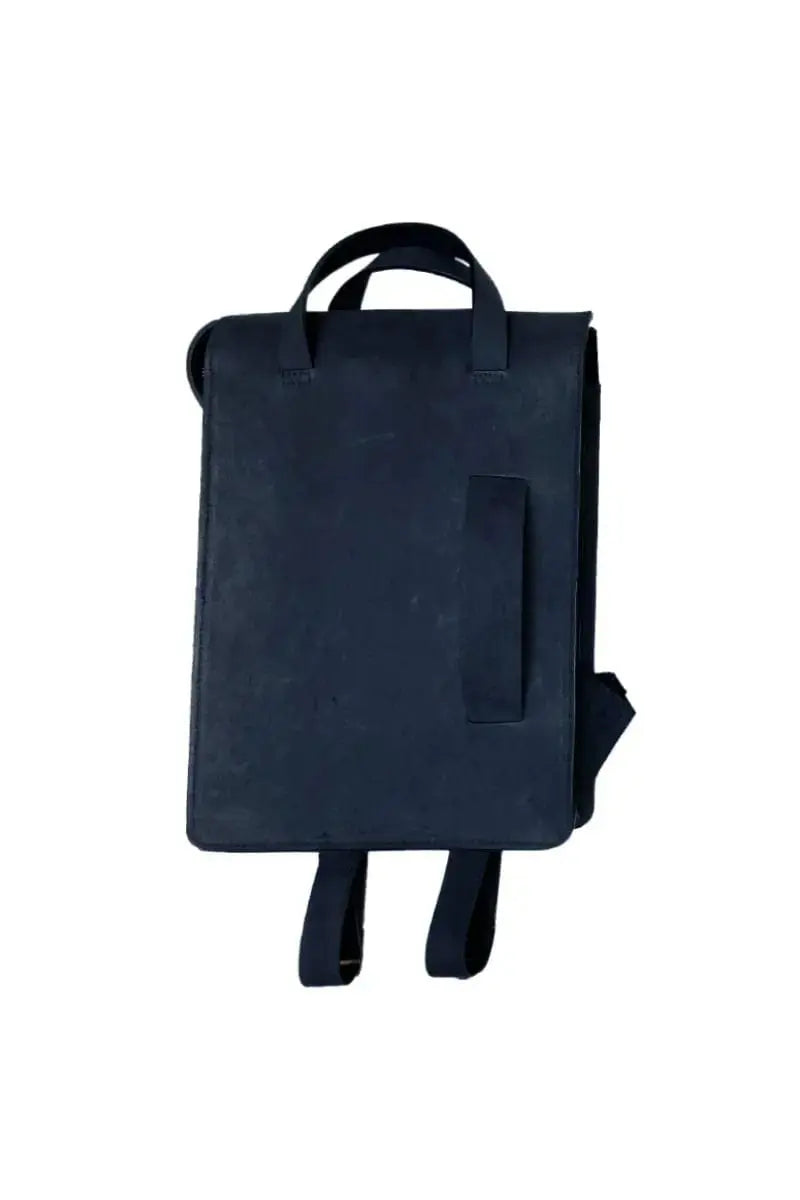 Backpack Muskox Leather Le Feuillet in navy by Qiviuk Boutique