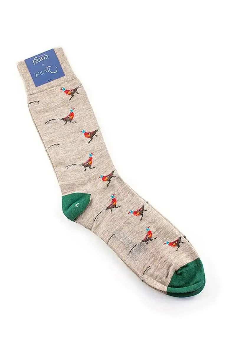 Natural Bison, cashmere & silk man's socks by Qiviuk Boutique