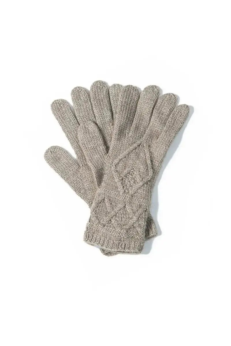 Natural Qiviuk, Merino & Silk Mena gloves by Qiviuk Boutique