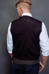 Back View of Nestor Man Pullover Vest Qiviuk by Qiviuk Boutique