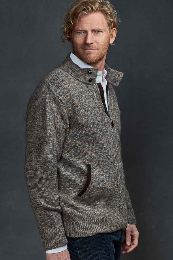 Miguel Man Cardigan, Qiviuk, Merino & Silk - Qiviuk Boutique | The Nature of Luxury