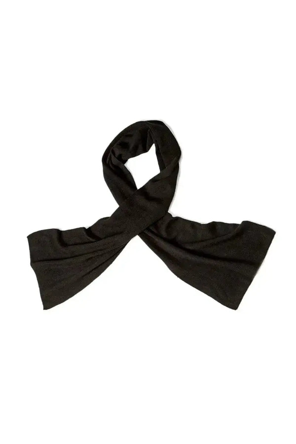 Qiviuk Gigi unisex qiviut scarf in black by Qiviuk Boutique 