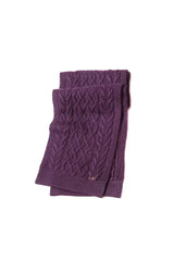 Bison & Merino Geremy men's scarf in purple made by Qiviuk Boutique