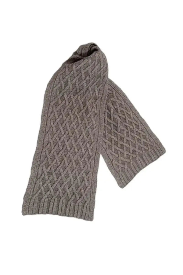 natural Qiviut, Merino & Silk Renzo man scarf by Qiviuk Boutique