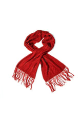 Red Punto  Qiviut & Silk woman scarf by Qiviuk Boutique