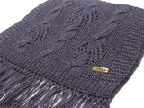 close up of a Qiviuk & Silk Punto ladies scarf in lilac by Qiviuk Boutique