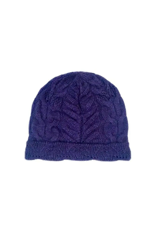 Purple Qiviuk, Merino & Silk Zaira toque by Qiviuk Boutique